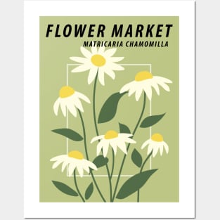 Flower market print, Chamomile, Daisy, Cottagecore decor, Posters aesthetic, Museum poster, Floral art Posters and Art